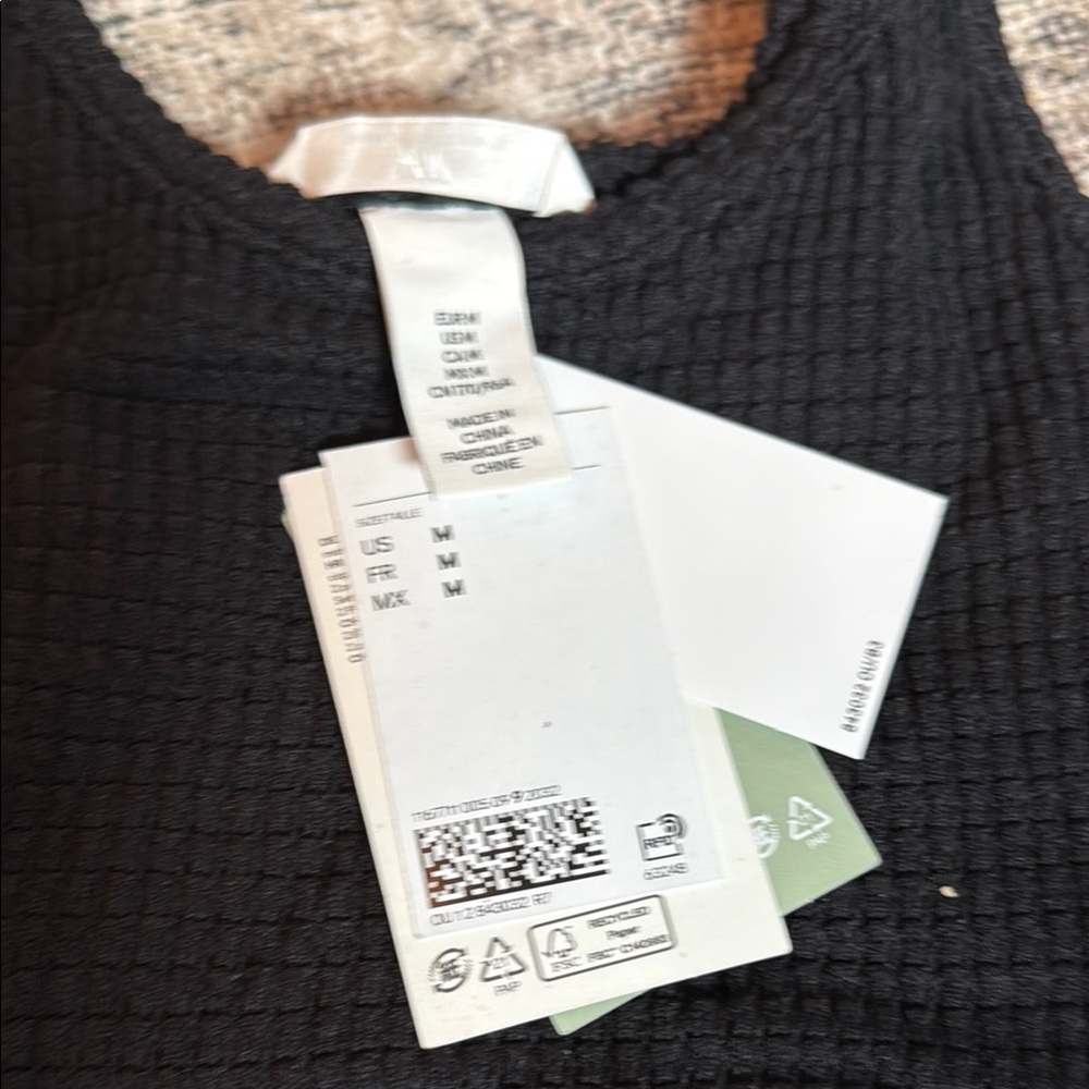 Black Ribbed Two-Piece Set maternity net - Picture 2 of 3